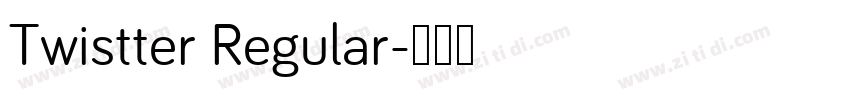 Twistter Regular字体转换